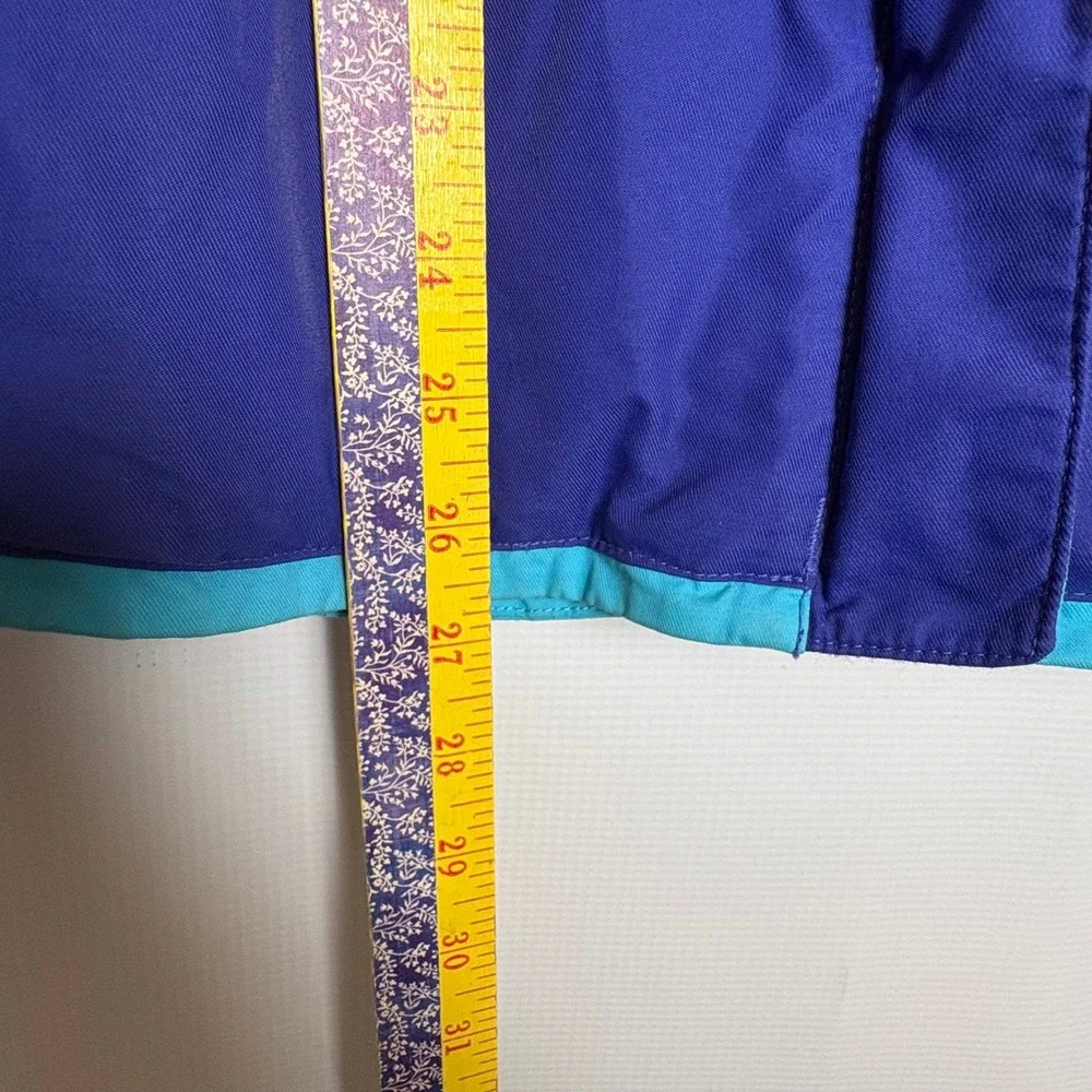 Columbia Boys Omni-Tech Ski Jacket Blue Teal‎ Hooded Rain Coat Med Grow System